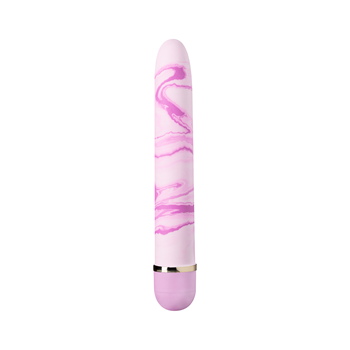 Blueberry Haze - Klassieke vibrator met marmer look (Roze)